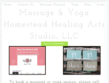 Tablet Screenshot of homesteadhealing.com